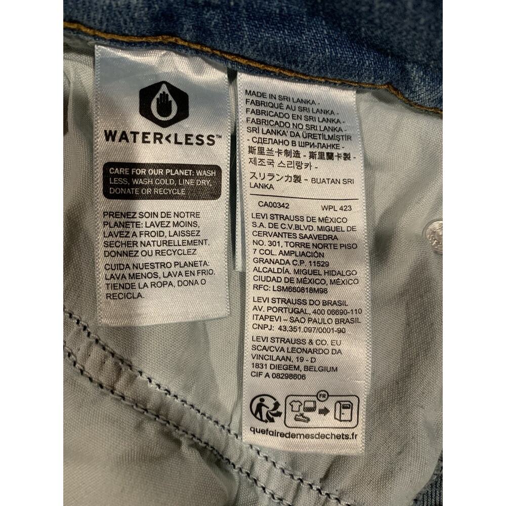 Levi's Superlow Flare Jeans Womens Size 29x30 Medium Wash Y2K Low Rise - Picture 9 of 10
